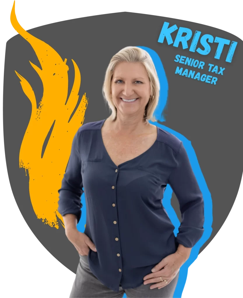 Employee review by Kristi, featured on the Paragon Accounting careers page in a gray shield graphic
